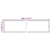 Écran d'intimité de balcon aspect de plante vert 800x75 cm PVC 