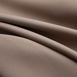 Rideaux occultants avec anneaux en métal 2 pcs Taupe 140x225 cm 
