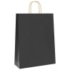 Sacs en papier 250 pcs avec poignées noir 32x12x42 cm 