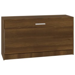 Banc à chaussures Chêne marron 80x24x45 cm Bois d'ingénierie 