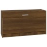 Banc à chaussures Chêne marron 80x24x45 cm Bois d'ingénierie 