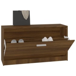 Banc à chaussures Chêne marron 80x24x45 cm Bois d'ingénierie 