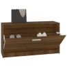 Banc à chaussures Chêne marron 80x24x45 cm Bois d'ingénierie 