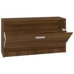Banc à chaussures Chêne marron 80x24x45 cm Bois d'ingénierie 