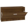 Banc à chaussures Chêne marron 80x24x45 cm Bois d'ingénierie 