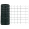 Clôture Euro avec 7 poteaux flasqués 0,6x10 m en acier galvanisé 