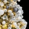 Sapin de Noël artificiel articulé 150 LED et boules 120 cm 