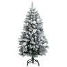 Sapin de Noël artificiel articulé 150 LED et boules 120 cm 