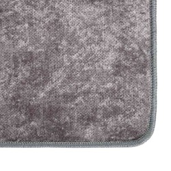 Tapis lavable gris 120x170 cm antidérapant 