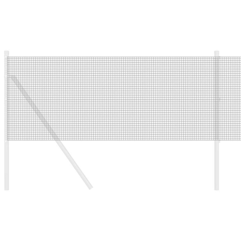 Clôture en fil soudé - Gris - 0,6 x 25 m - Acier 