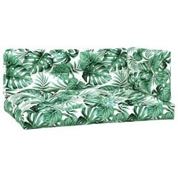 Coussins de palette lot de 3 motif de feuilles tissu 