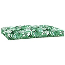Coussins de palette lot de 3 motif de feuilles tissu 