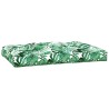 Coussins de palette lot de 3 motif de feuilles tissu 