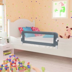 Barrière de lit enfant Gris 102x42 cm Polyester 