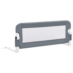 Barrière de lit enfant Gris 102x42 cm Polyester 