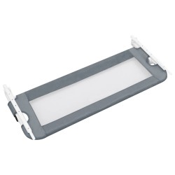 Barrière de lit enfant Gris 102x42 cm Polyester 