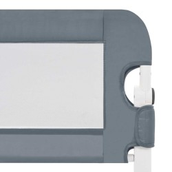 Barrière de lit enfant Gris 102x42 cm Polyester 