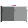 Auvent latéral rétractable anthracite 120x500 cm 