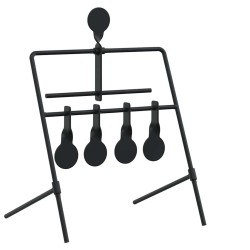 Cible de tir Noir 40 x 34 x 53 cm Acier 