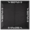 Foyer Carré Noir 60x60x40 cm Acier 