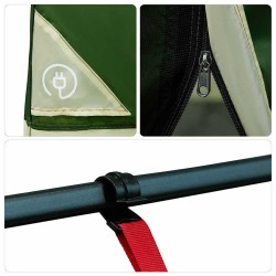 Tente avec toit Autre Vert et Noir 