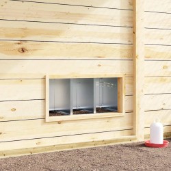 Nichoir à poules3 compartiments avec pieds en acier galvanisé 