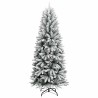 Sapin de Noël artificiel Blanc 120 cm Plastique 