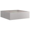 Jardinière rouillé 100x100x30 cm acier inoxydable 