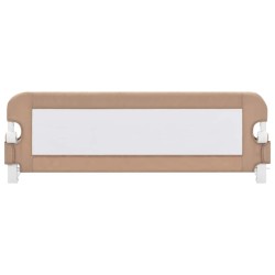 Barrière de sécurité de lit d'enfant Taupe 120x42 cm Polyester 