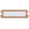 Barrière de sécurité de lit d'enfant Taupe 120x42 cm Polyester 