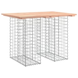 Banc de jardin design gabion 100x70x72cm bois massif de douglas 