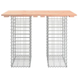 Banc de jardin design gabion 100x70x72cm bois massif de douglas 