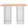 Banc de jardin design gabion 100x70x72cm bois massif de douglas 