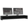 Support de moniteur Noir 100x24x13 cm Bois d'ingénierie 