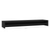 Support de moniteur Noir 100x24x13 cm Bois d'ingénierie 