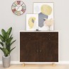 Films autoadhésifs pour meubles 2 pcs Chêne foncé 500x90 cm PVC 