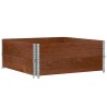 Colliers de palette 2 pcs marron 100x100 cm bois de pin solide 