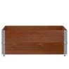 Colliers de palette 2 pcs marron 100x100 cm bois de pin solide 