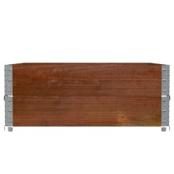 Colliers de palette 2 pcs marron 100x100 cm bois de pin solide 