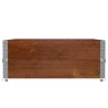 Colliers de palette 2 pcs marron 100x100 cm bois de pin solide 