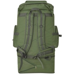 Sac à dos en style d'armée XXL 100 L Vert 