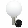 Applique murale extérieure en acier inoxydable argent IP44 