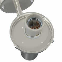 Applique murale extérieure en acier inoxydable argent IP44 