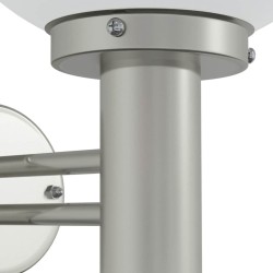 Applique murale extérieure en acier inoxydable argent IP44 