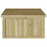 Tondeuse à gazon robotisée , garage de 70x80x38 cm, en bois de pin traité 