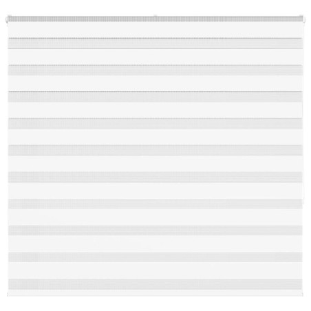 Store zèbre blanc 155x150 cm largeur du tissu 150,9cm polyester 