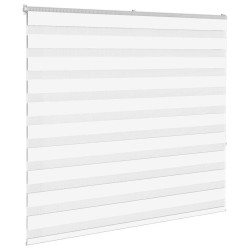 Store zèbre blanc 155x150 cm largeur du tissu 150,9cm polyester 