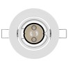 Spots Encastrés 24 pcs Ronds GU10 Blanc Ø90 mm Acier 