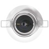Spots Encastrés 24 pcs Ronds GU10 Blanc Ø90 mm Acier 