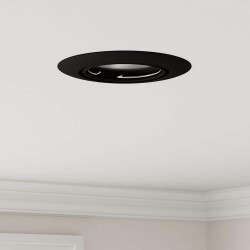 Spots encastrés 24 pcs Rond GU10 Noir Ø90 mm Acier 